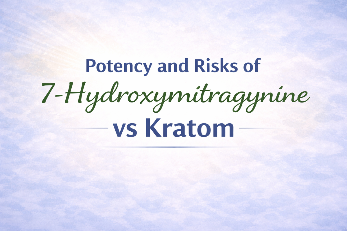 potency and risks of 7-hydroxymitragynine vs kratom